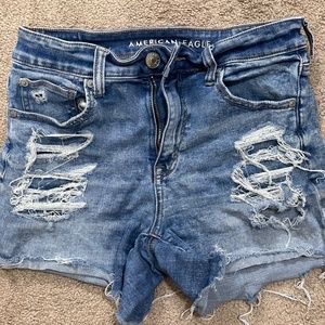 Size 8 American Eagle ripped Jean shorts
